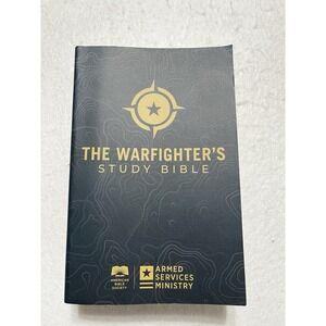 THE WARFIGHTER'S STUDY HOLY BIBLE American Armed Services Ministry Like New